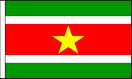 Suriname Hand Waving Flags